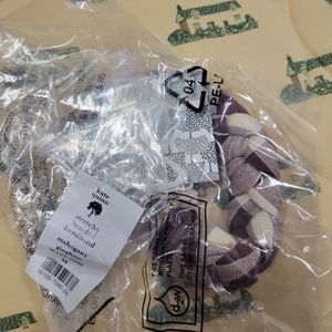 Kate quinn mahogany gingham braided headband M